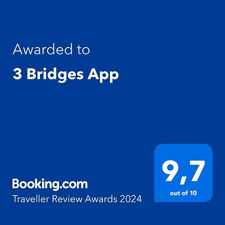 3 Bridges App Lägenhet Ljubljana Exteriör bild